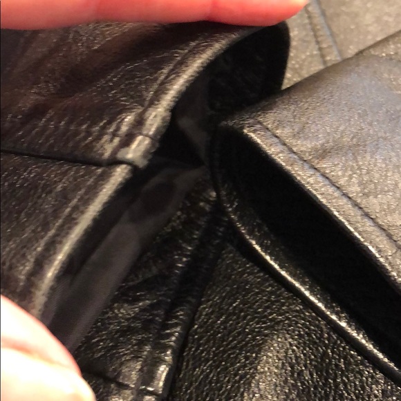 Wilsons Maxima Leather Jacket Coat Black Size Medium - Picture 4 of 17
